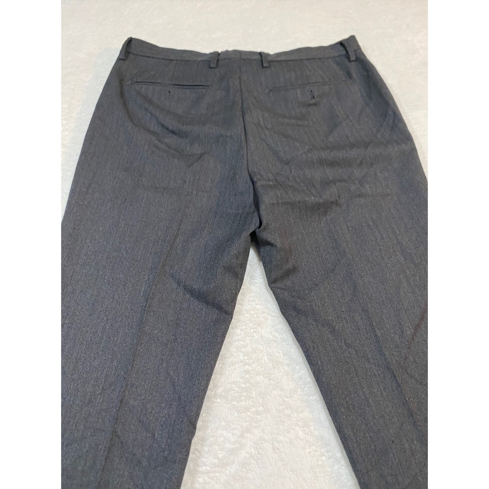 Banana Republic Mens 33x30(28?) Modern Slim Fit Wool Herringbone Pants Charcoal - Picture 9 of 9